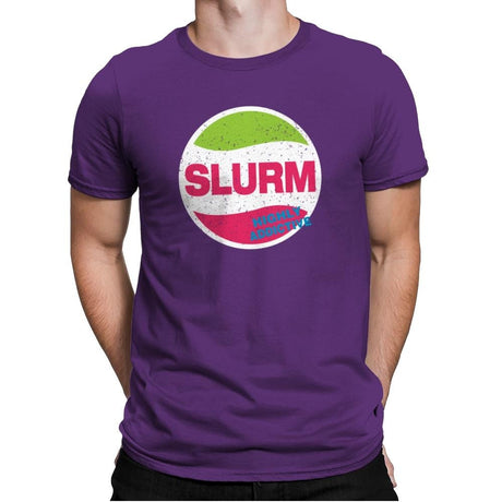 Slurmy - Mens Premium T-Shirts RIPT Apparel Small / Purple Rush