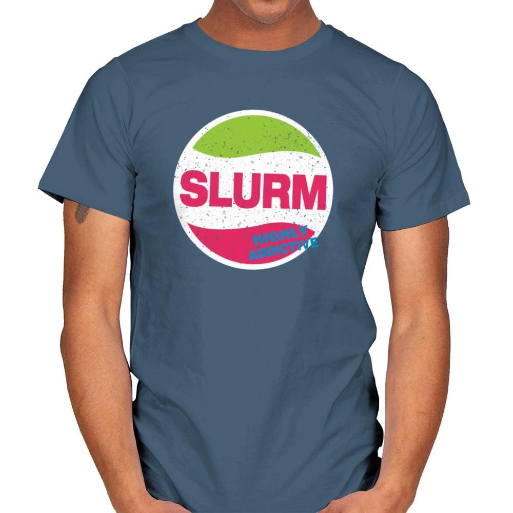 Slurmy - Mens T-Shirts RIPT Apparel Small / Indigo Blue