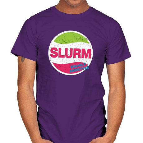 Slurmy - Mens T-Shirts RIPT Apparel Small / Purple
