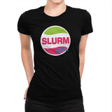 Slurmy - Womens Premium T-Shirts RIPT Apparel Small / Indigo