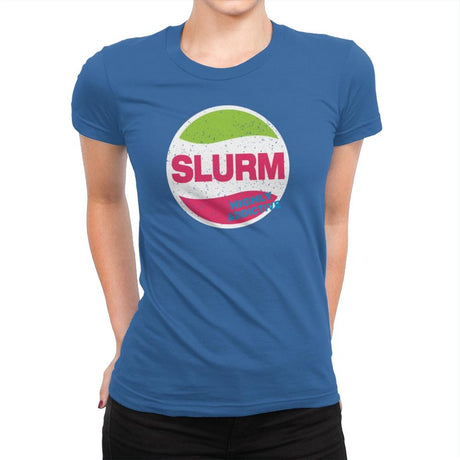Slurmy - Womens Premium T-Shirts RIPT Apparel Small / Royal