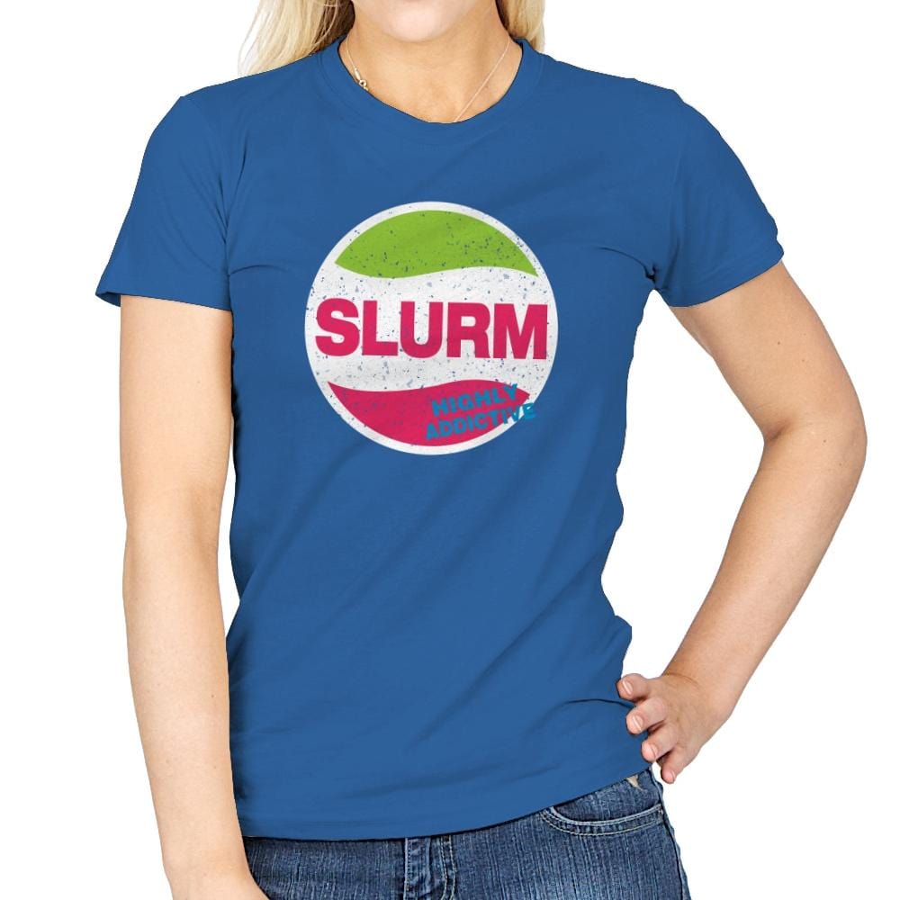 Slurmy - Womens T-Shirts RIPT Apparel Small / Royal