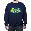 Smart Beast Man - Crew Neck Sweatshirt Crew Neck Sweatshirt RIPT Apparel Small / Navy