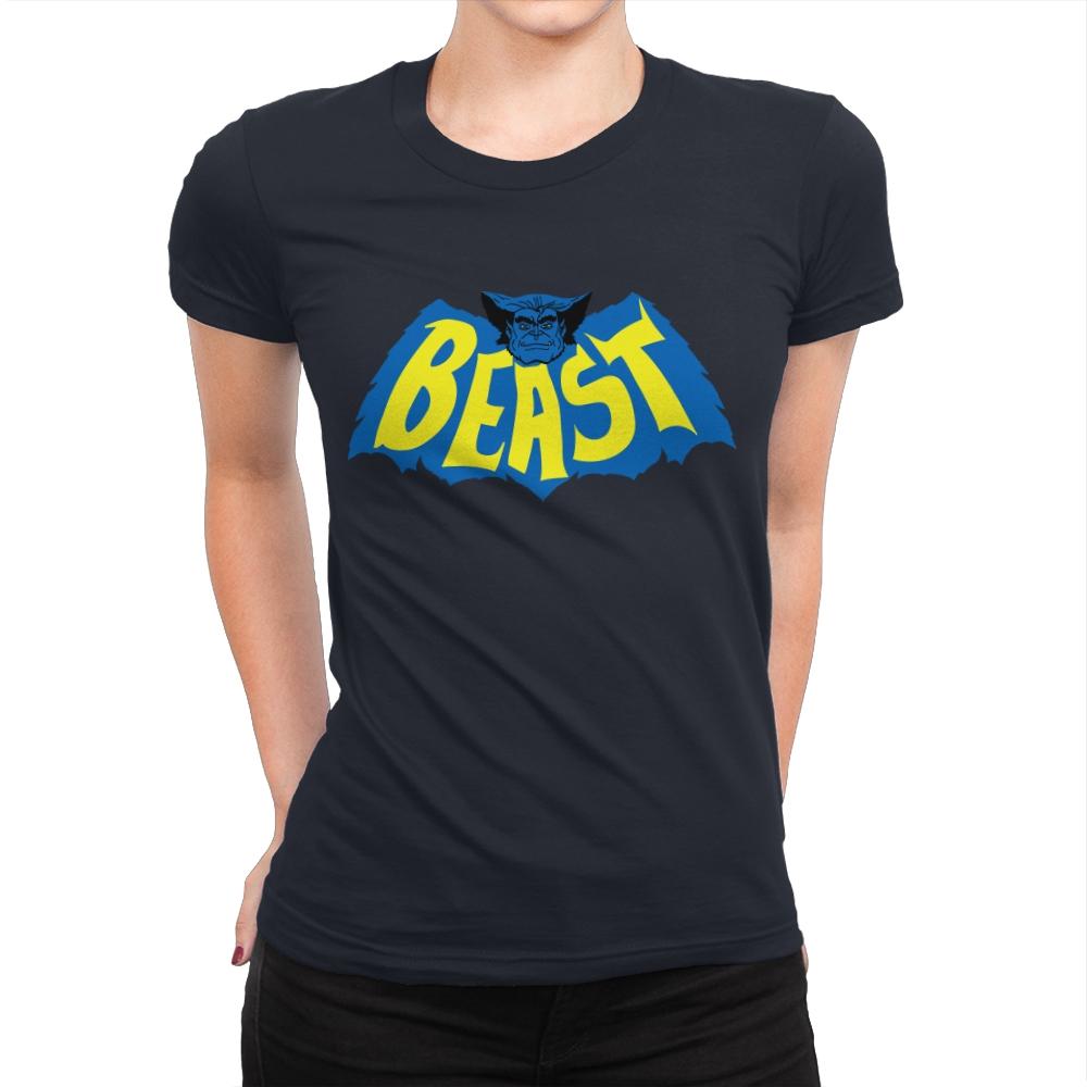 Smart Beast Man - Womens Premium T-Shirts RIPT Apparel Small / Midnight Navy