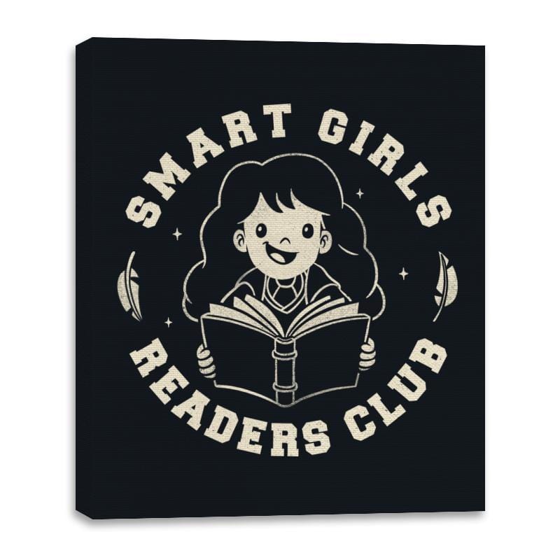 Smart Girls Readers Club - Canvas Wraps Canvas Wraps RIPT Apparel 16x20 / Black