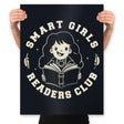 Smart Girls Readers Club - Prints Posters RIPT Apparel 18x24 / Black