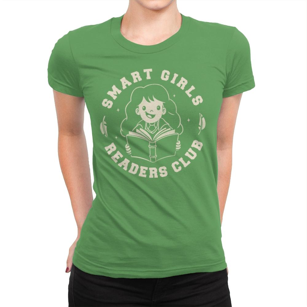 Smart Girls Readers Club - Womens Premium T-Shirts RIPT Apparel Small / Kelly