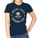 Smart Girls Readers Club - Womens T-Shirts RIPT Apparel Small / Navy