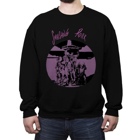 Smashing Roar - Crew Neck Sweatshirt Crew Neck Sweatshirt RIPT Apparel Small / Black