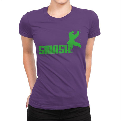 Smashuma - Womens Premium T-Shirts RIPT Apparel Small / Purple Rush