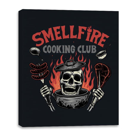 Smellfire Cooking Club - Canvas Wraps Canvas Wraps RIPT Apparel 16x20 / Black