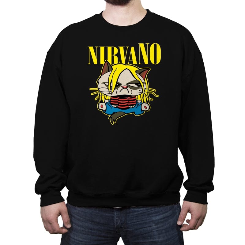 Smells Like Grumpy Spirit - Crew Neck Sweatshirt Crew Neck Sweatshirt RIPT Apparel Small / Black