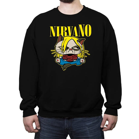 Smells Like Grumpy Spirit - Crew Neck Sweatshirt Crew Neck Sweatshirt RIPT Apparel Small / Black