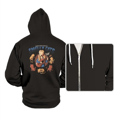 Smelly Cats - Hoodies Hoodies RIPT Apparel Small / Black