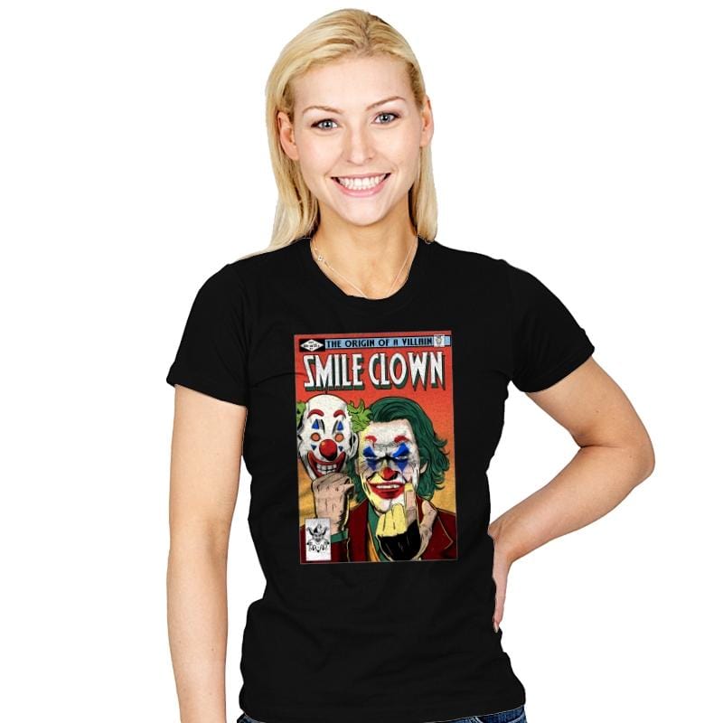 Smile Clown - Womens T-Shirts RIPT Apparel Small / Black