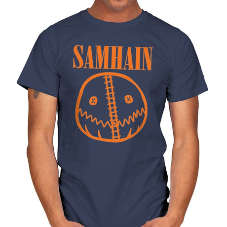 Smiley Sam - Mens T-Shirts RIPT Apparel Small / Navy
