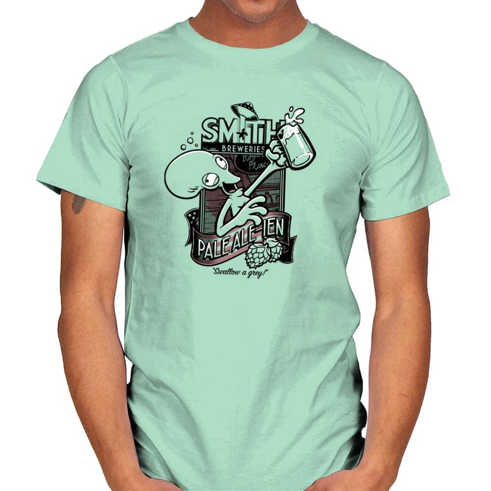 Smith's Pale-Alien Exclusive - Mens T-Shirts RIPT Apparel Small / Mint Green