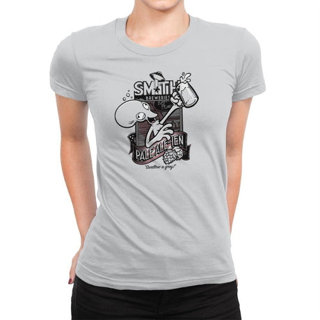 Smith's Pale-Alien Exclusive - Womens Premium T-Shirts RIPT Apparel Small / Silver