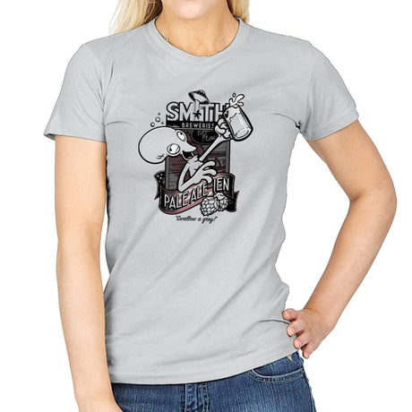 Smith's Pale-Alien Exclusive - Womens T-Shirts RIPT Apparel Small / Sport Grey