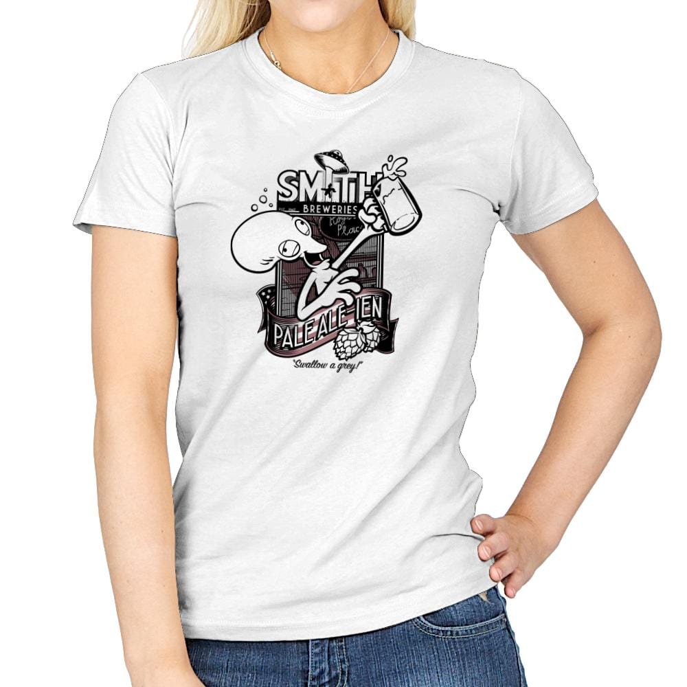 Smith's Pale-Alien Exclusive - Womens T-Shirts RIPT Apparel Small / White
