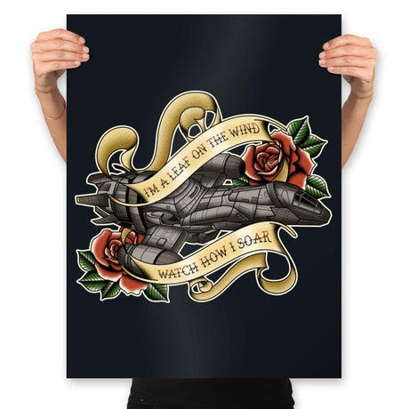 Smugglers Tattoo - Prints Posters RIPT Apparel 18x24 / Black