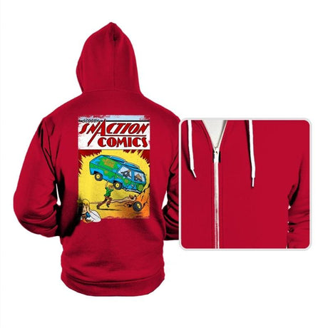 Snaction Comics - Hoodies Hoodies RIPT Apparel Small / Red