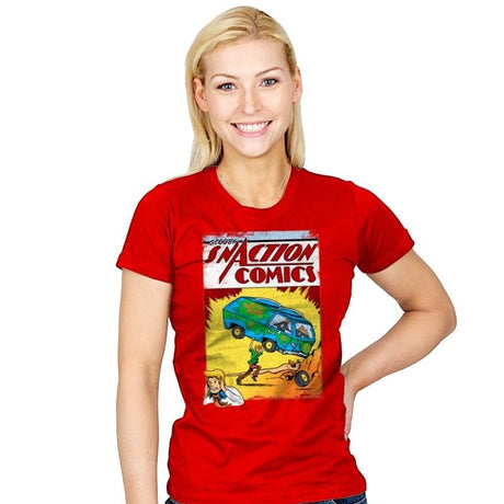 Snaction Comics - Womens T-Shirts RIPT Apparel