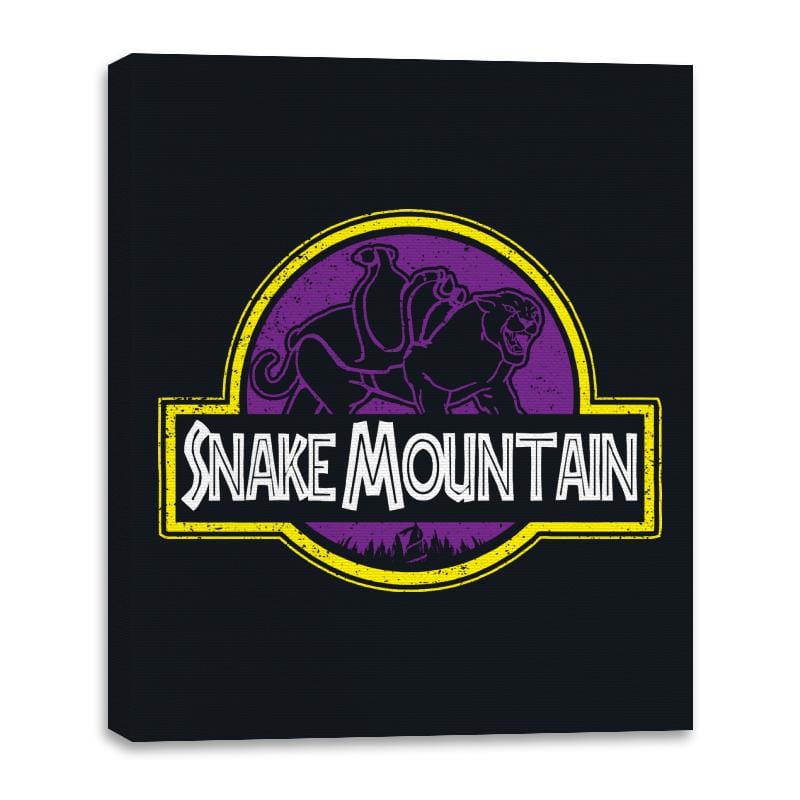Snake Mountain - Canvas Wraps Canvas Wraps RIPT Apparel 16x20 / Black