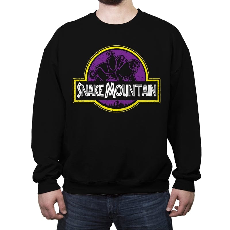 Snake Mountain - Crew Neck Sweatshirt Crew Neck Sweatshirt RIPT Apparel Small / Black