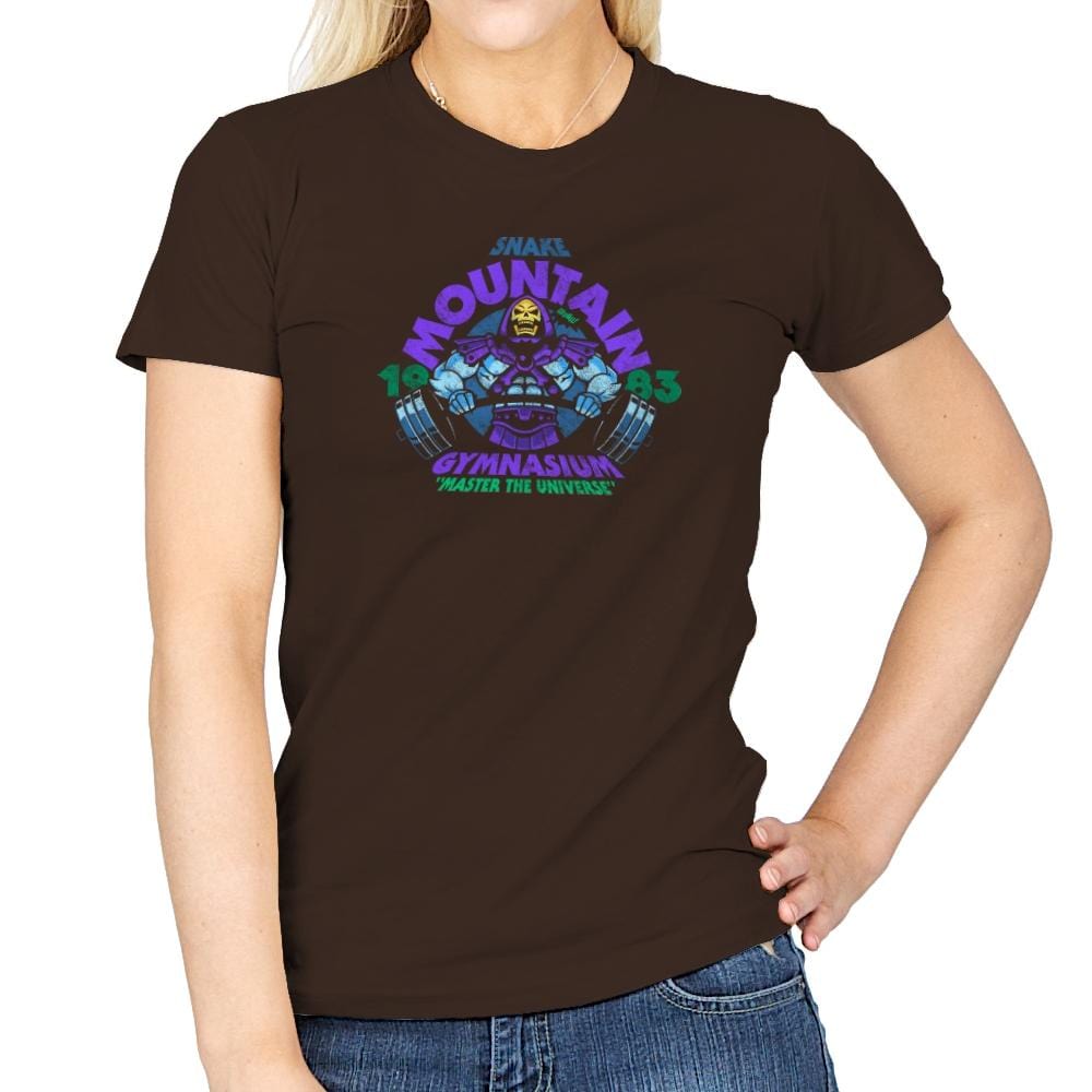 Snake Mountain Gym Exclusive - Womens T-Shirts RIPT Apparel Small / Dark Chocolate