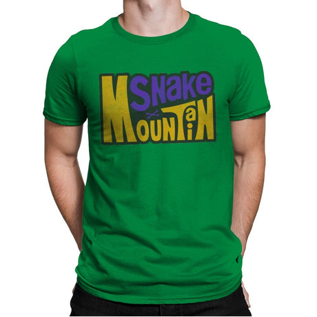 Snake Mountain - Mens Premium T-Shirts RIPT Apparel Small / Kelly
