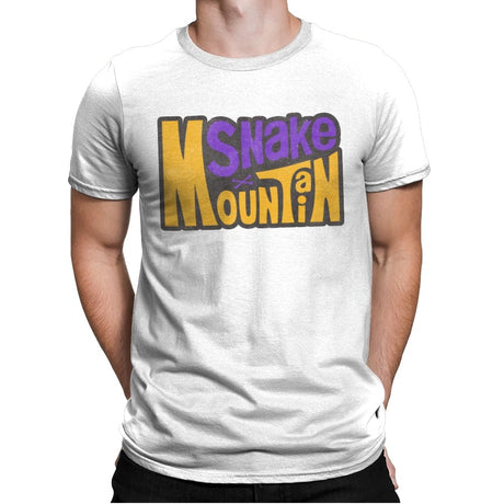 Snake Mountain - Mens Premium T-Shirts RIPT Apparel Small / White