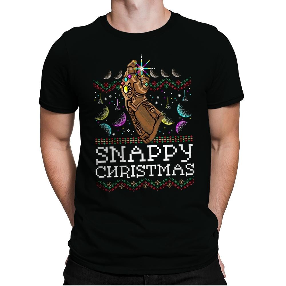 Snappy Christmas - Mens Premium T-Shirts RIPT Apparel Small / Black
