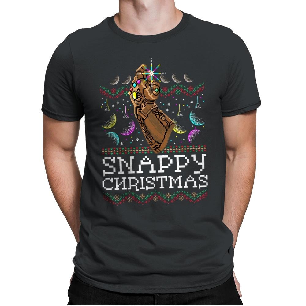 Snappy Christmas - Mens Premium T-Shirts RIPT Apparel Small / Heavy Metal