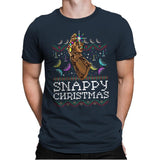 Snappy Christmas - Mens Premium T-Shirts RIPT Apparel Small / Indigo