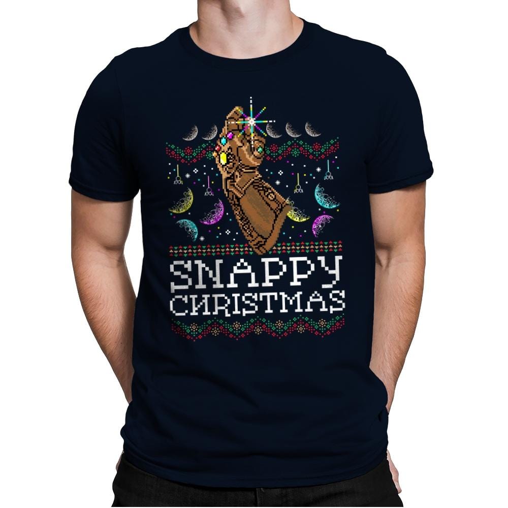 Snappy Christmas - Mens Premium T-Shirts RIPT Apparel Small / Midnight Navy