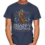 Snappy Christmas - Mens T-Shirts RIPT Apparel Small / Navy