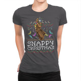 Snappy Christmas - Womens Premium T-Shirts RIPT Apparel Small / Heavy Metal