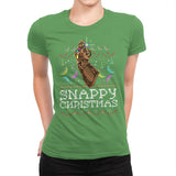 Snappy Christmas - Womens Premium T-Shirts RIPT Apparel Small / Kelly Green