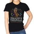 Snappy Christmas - Womens T-Shirts RIPT Apparel Small / Black