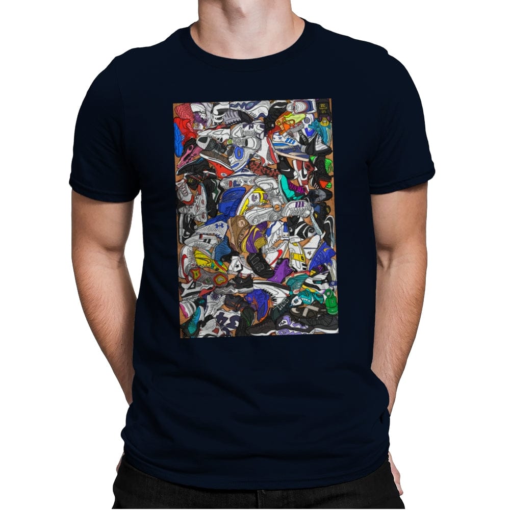 Sneaker Game - Mens Premium T-Shirts RIPT Apparel Small / Midnight Navy