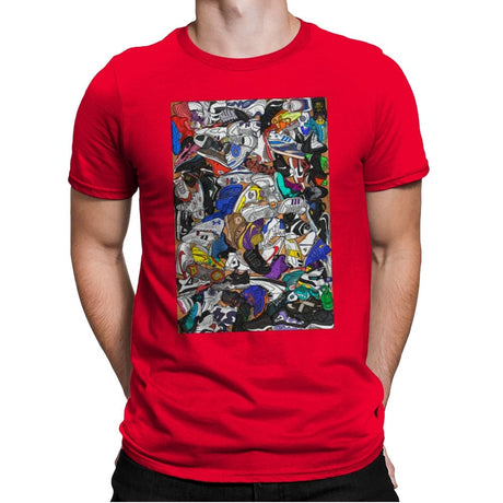 Sneaker Game - Mens Premium T-Shirts RIPT Apparel Small / Red