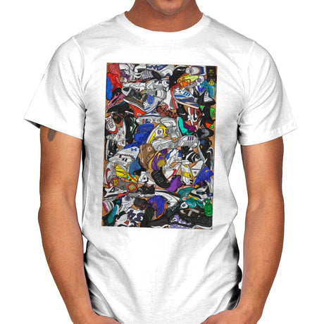 Sneaker Game - Mens T-Shirts RIPT Apparel Small / White