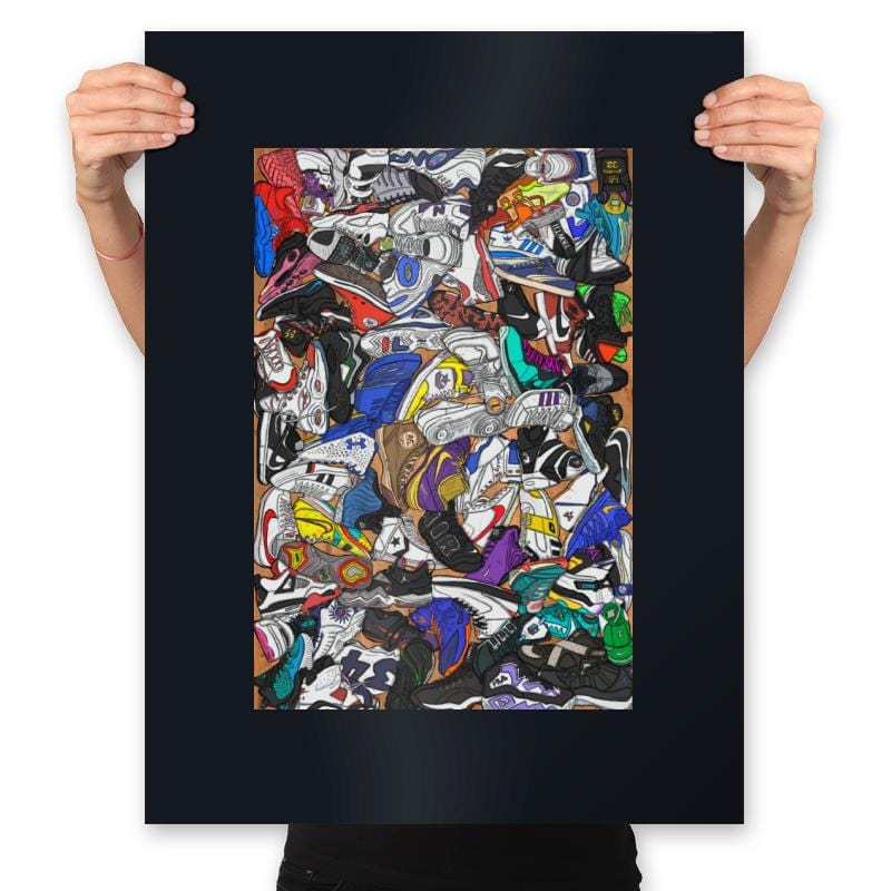 Sneaker Game - Prints Posters RIPT Apparel 18x24 / Black