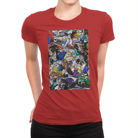 Sneaker Game - Womens Premium T-Shirts RIPT Apparel Small / Red