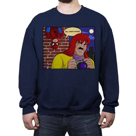 Sneaky Jameson - Crew Neck Sweatshirt Crew Neck Sweatshirt RIPT Apparel Small / Navy