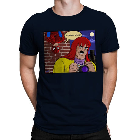Sneaky Jameson - Mens Premium T-Shirts RIPT Apparel Small / Midnight Navy