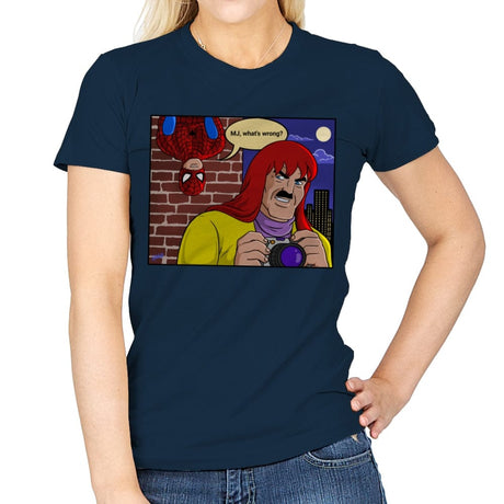 Sneaky Jameson - Womens T-Shirts RIPT Apparel Small / Navy