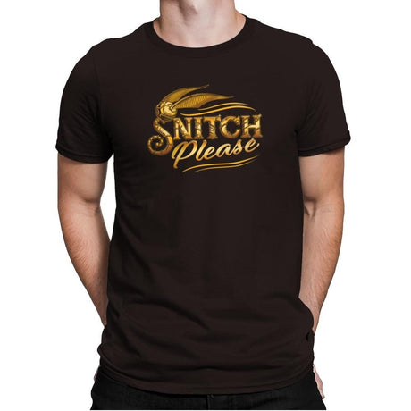 Snitch Please Exclusive - Mens Premium T-Shirts RIPT Apparel Small / Dark Chocolate