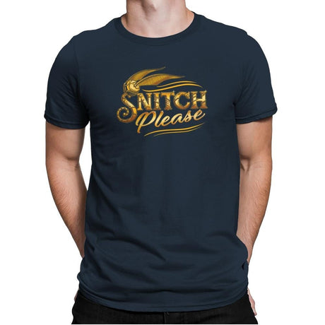 Snitch Please Exclusive - Mens Premium T-Shirts RIPT Apparel Small / Indigo